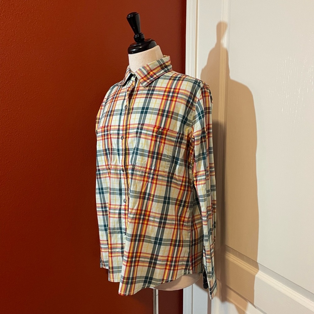 Dovetail Workwear Women’s The AJ Performance Ginger Plaid Work Shirt